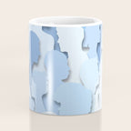 Diverse people paper cut crowd pattern Coffee Mug Gallery Image 4