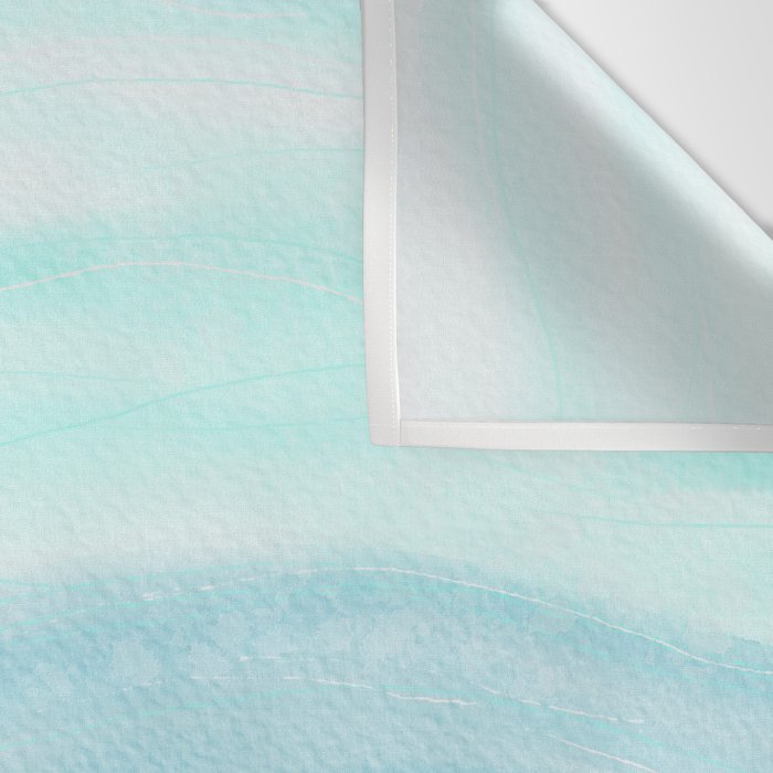 Sea Waves, Abstract Watercolor Painting Wall Tapestry Gallery Image 3