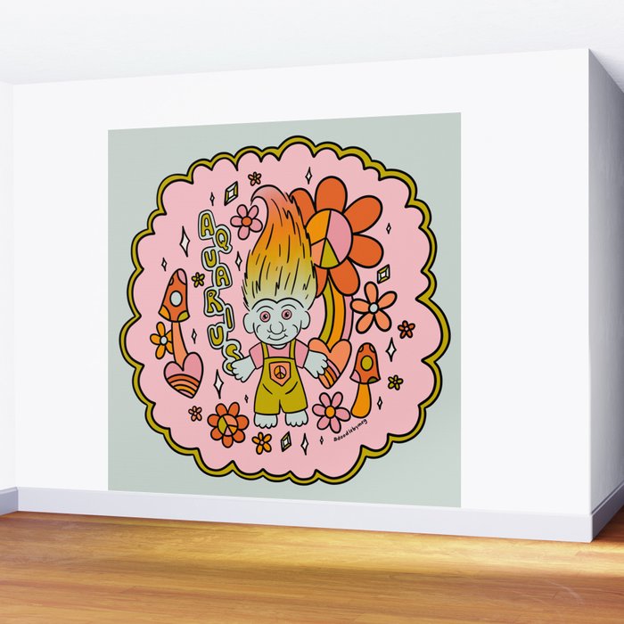 Aquarius Troll Wall Mural Gallery Image 2