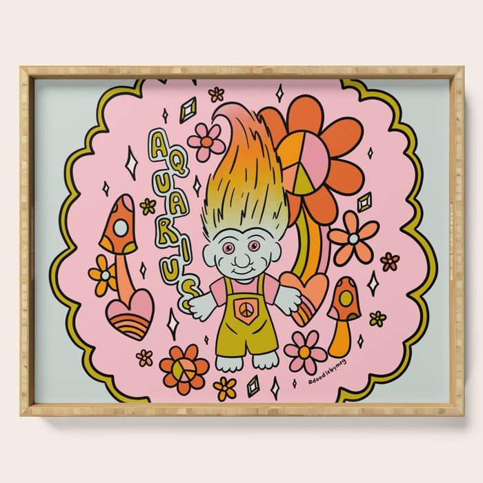 Aquarius Troll Serving Tray Gallery Image 1