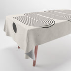 Beige Soft Organic Texture Modern Tablecloth Gallery Image 1