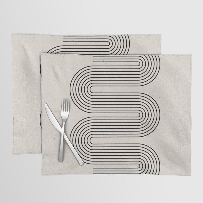 Beige Soft Organic Texture Modern Placemat Gallery Image 1