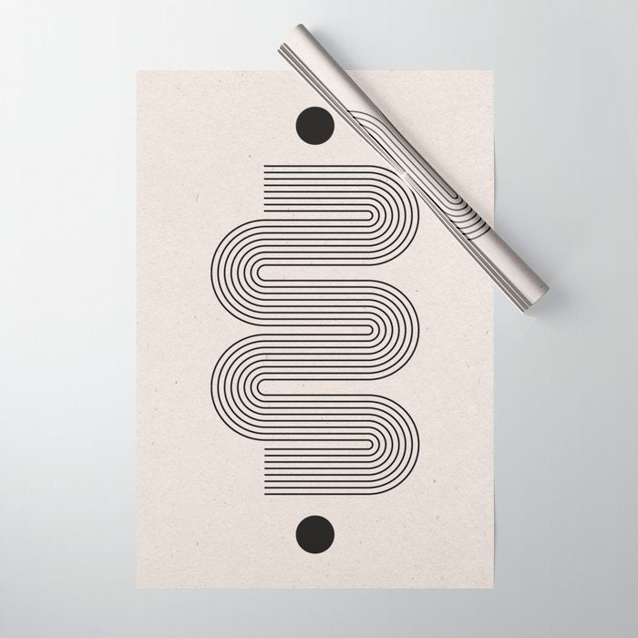 Beige Soft Organic Texture Modern Wrapping Paper Gallery Image 1