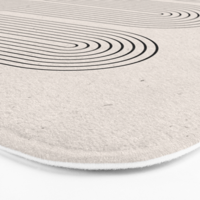 Beige Soft Organic Texture Modern Bath Mat Gallery Image 3