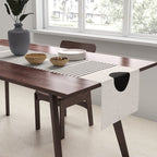 Beige Soft Organic Texture Modern Table Runner Gallery Image 2