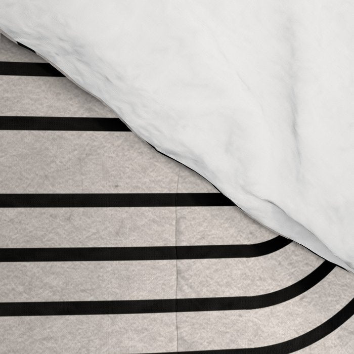 Beige Soft Organic Texture Modern Comforter Gallery Image 4