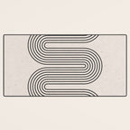 Beige Soft Organic Texture Modern Desk Mat Gallery Image 3