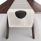 Beige Soft Organic Texture Modern Table Runner Gallery Image 1
