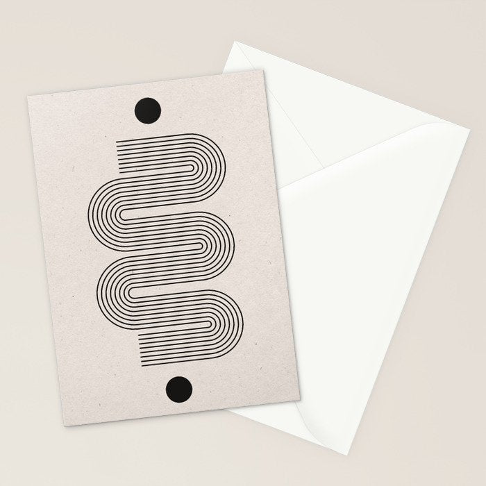 Beige Soft Organic Texture Modern Stationery Card Gallery Image 2