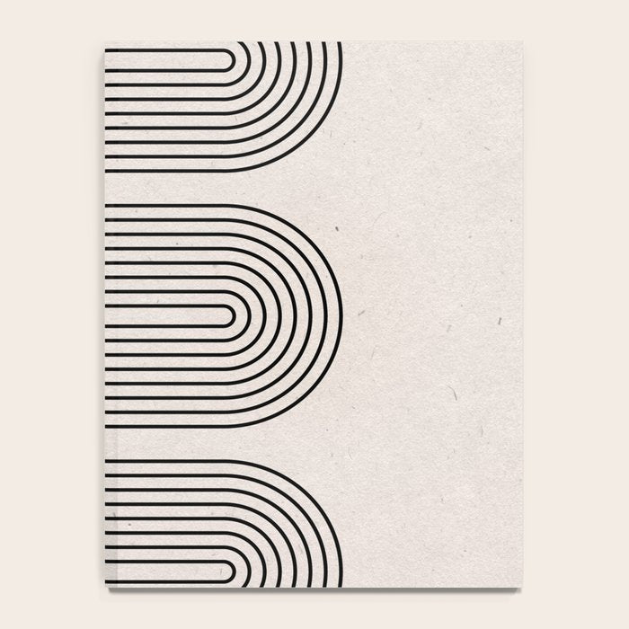 Beige Soft Organic Texture Modern Notebook Gallery Image 4
