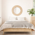 Beige Soft Organic Texture Modern Duvet Cover Gallery Image 3