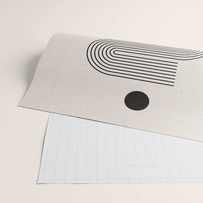 Beige Soft Organic Texture Modern Wrapping Paper Gallery Image 2