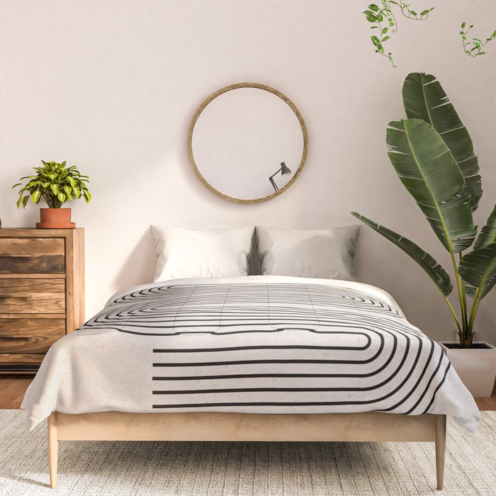 Beige Soft Organic Texture Modern Comforter Gallery Image 3