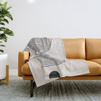 Beige Soft Organic Texture Modern Throw Blanket Gallery Image 1