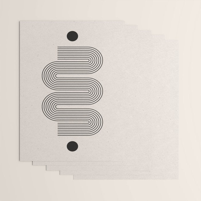 Beige Soft Organic Texture Modern Wrapping Paper Gallery Image 3