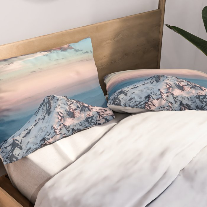 Mountain Sunset - Nature Photography Pillow Sham Gallery Image 2