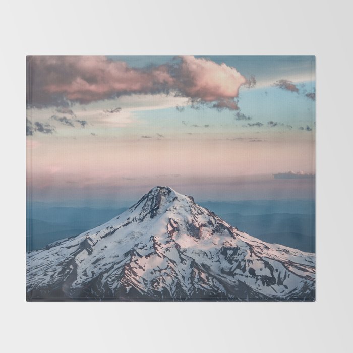 Mountain Sunset - Nature Photography Throw Blanket Gallery Image 2