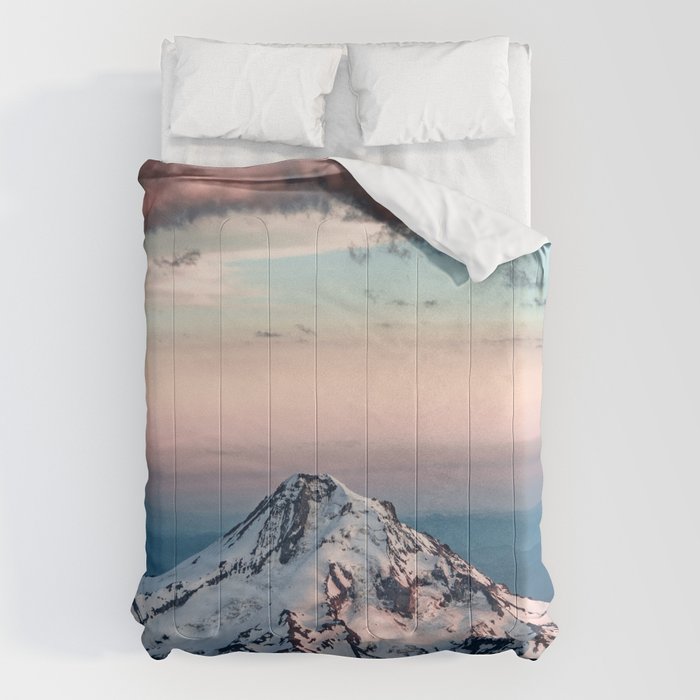 Mountain Sunset - Nature Photography Comforter Gallery Image 1