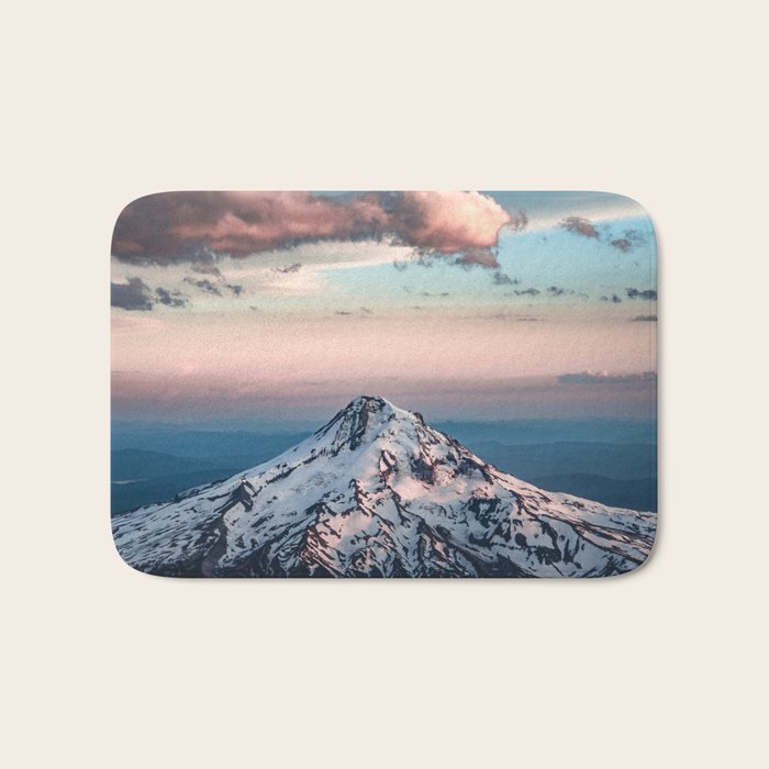 Mountain Sunset - Nature Photography Bath Mat Gallery Image 1