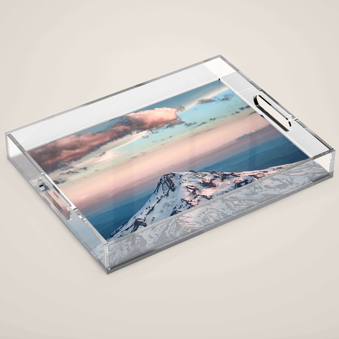 Mountain Sunset - Nature Photography Acrylic Tray Gallery Image 1