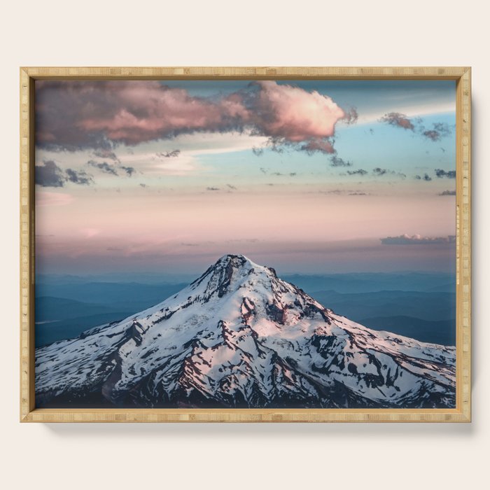 Mountain Sunset - Nature Photography Serving Tray Gallery Image 1