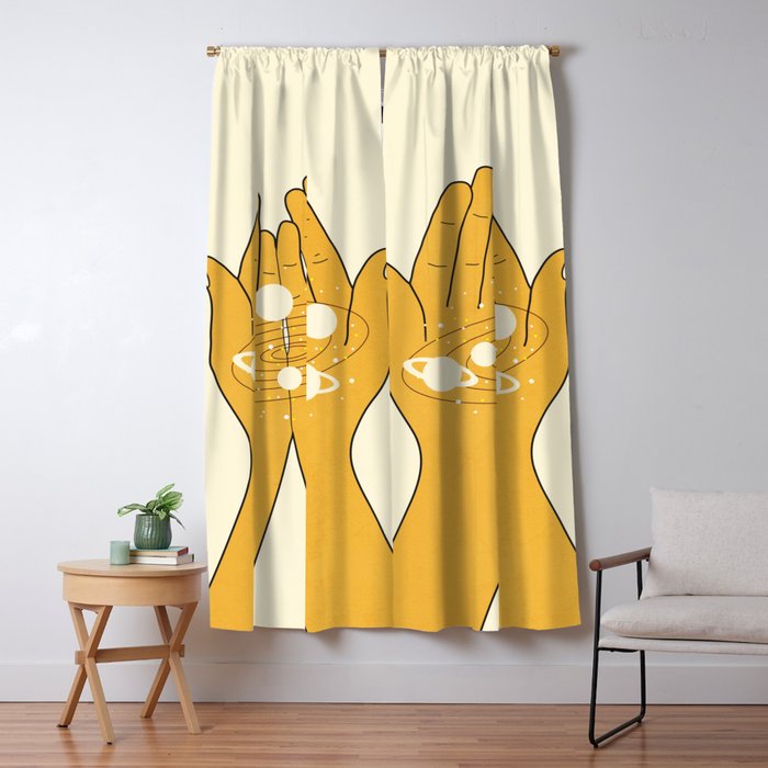 Universe in My Hands Window Curtain Gallery Image 1