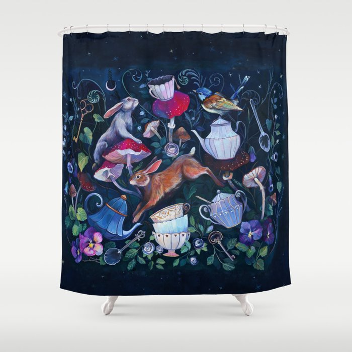 Wonderland Tea Party Shower Curtain Gallery Image 1
