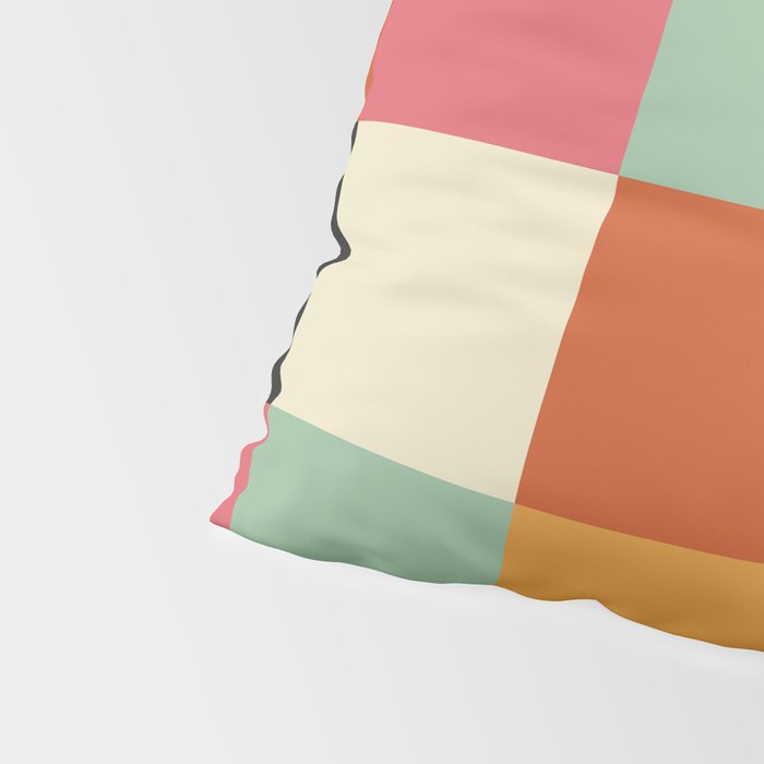 Bold Colorful Checks Pattern - Large XVIII Pillow Sham Gallery Image 4