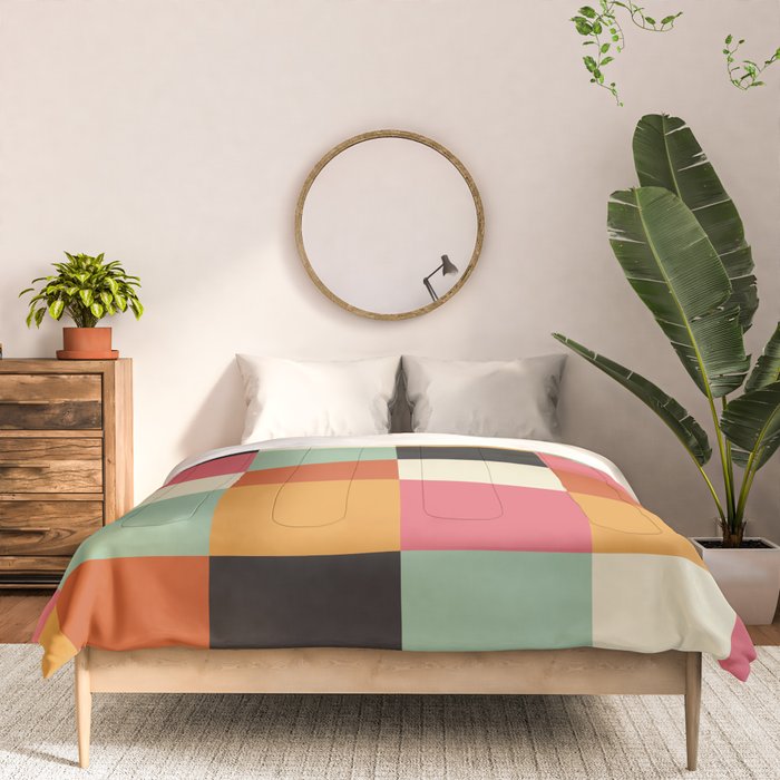 Bold Colorful Checks Pattern - Large XVIII Comforter Gallery Image 3