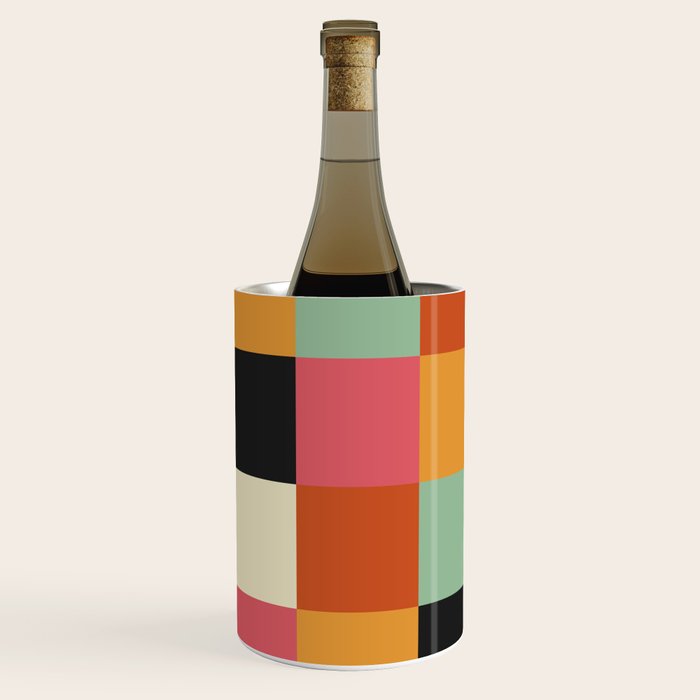Bold Colorful Checks Pattern - Large XVIII Wine Chiller Gallery Image 3