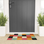 Bold Colorful Checks Pattern - Large XVIII Welcome Mat Gallery Image 3