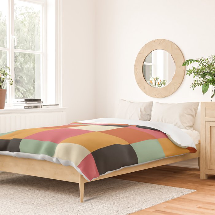 Bold Colorful Checks Pattern - Large XVIII Duvet Cover Gallery Image 2