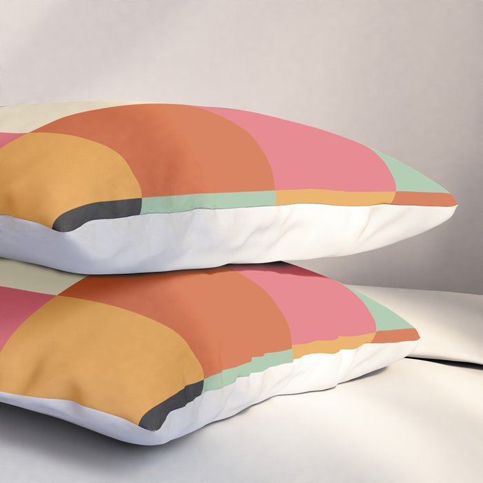 Bold Colorful Checks Pattern - Large XVIII Pillow Sham Gallery Image 3
