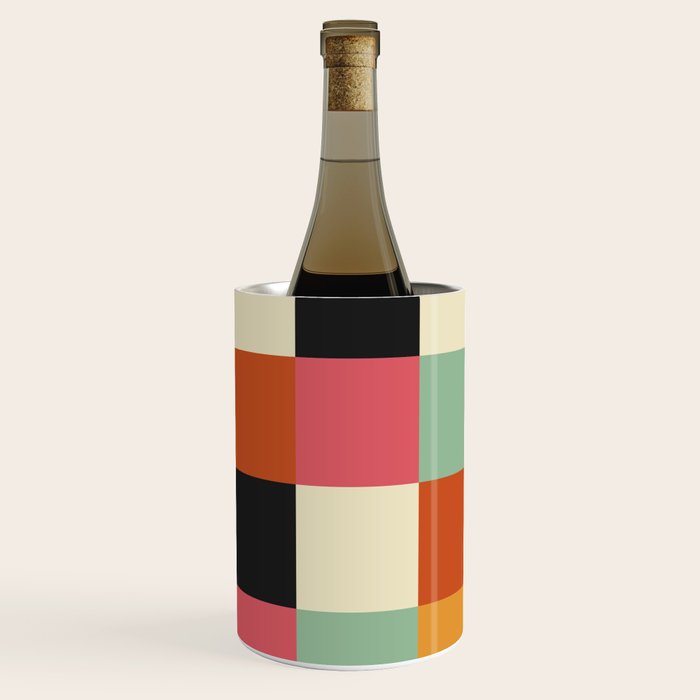 Bold Colorful Checks Pattern - Large XVIII Wine Chiller Gallery Image 2