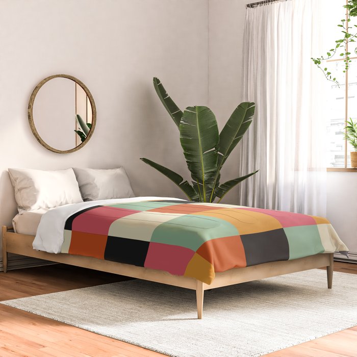 Bold Colorful Checks Pattern - Large XVIII Comforter Gallery Image 2