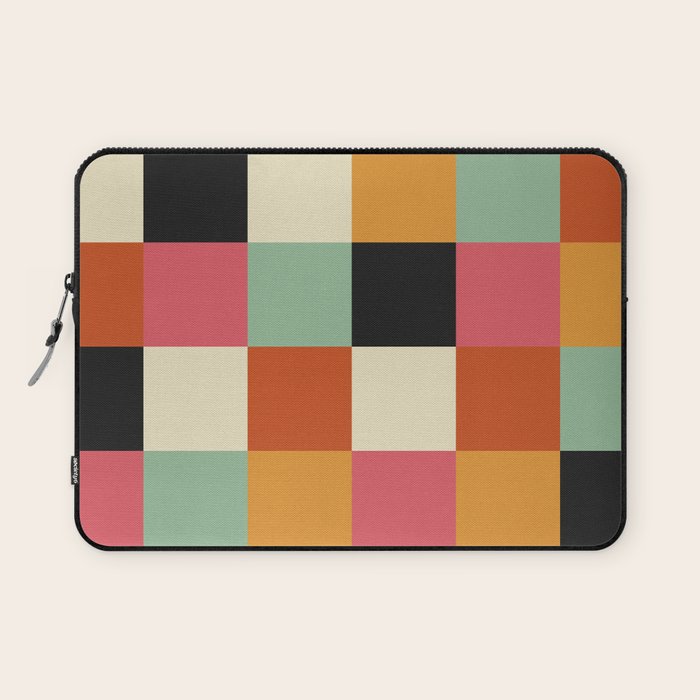 Bold Colorful Checks Pattern - Large XVIII Laptop Sleeve Gallery Image 1