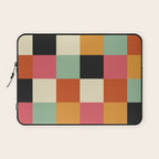 Bold Colorful Checks Pattern - Large XVIII Laptop Sleeve Gallery Image 1