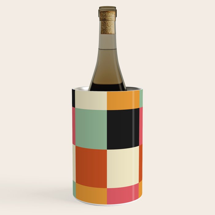 Bold Colorful Checks Pattern - Large XVIII Wine Chiller Gallery Image 1