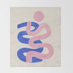 Pink Wiggle Embrace Throw Blanket Gallery Image 2