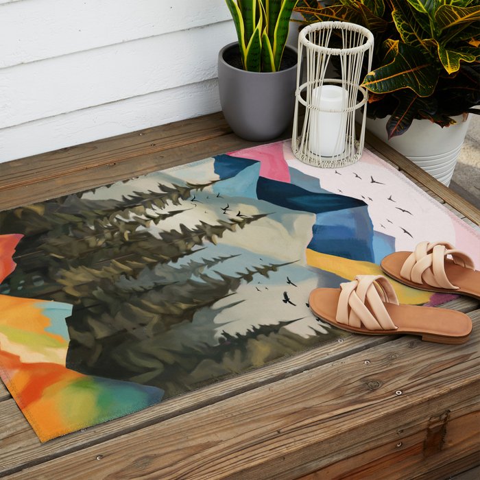Dawn Over the Ridge  Outdoor Rug Gallery Image 2