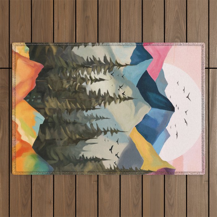 Dawn Over the Ridge  Outdoor Rug Gallery Image 1