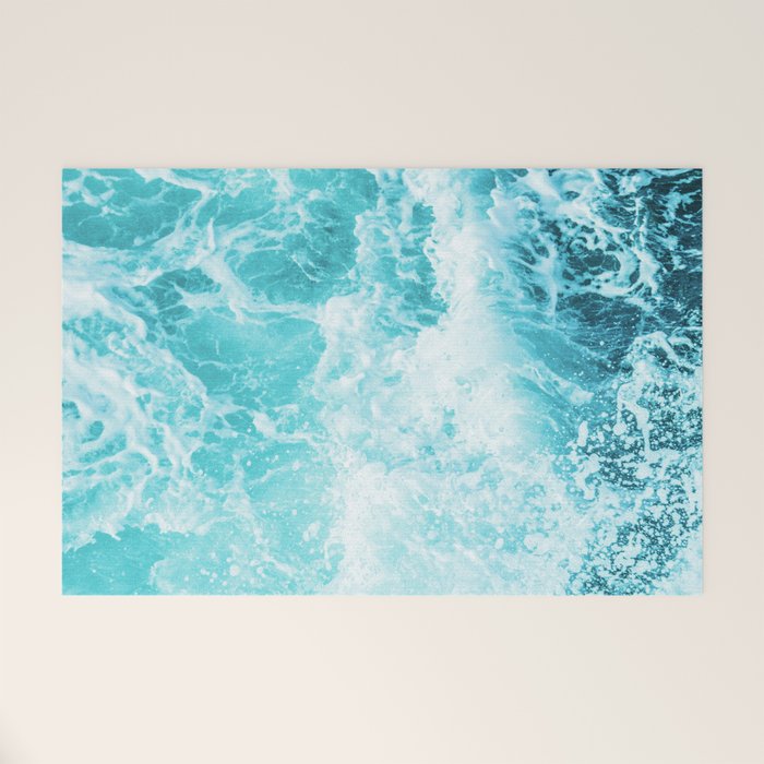 Perfect Sea Waves Welcome Mat Gallery Image 1