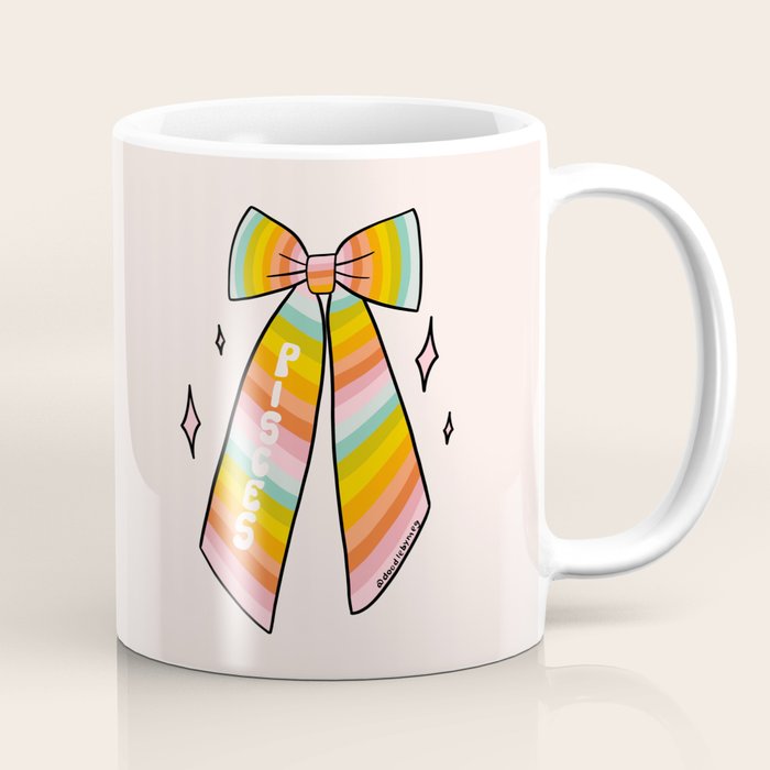 Pisces Bow Coffee Mug Gallery Image 1