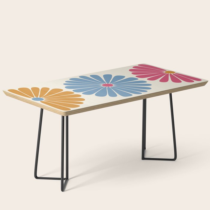 Retro Summer Daisies V Coffee Table Gallery Image 1