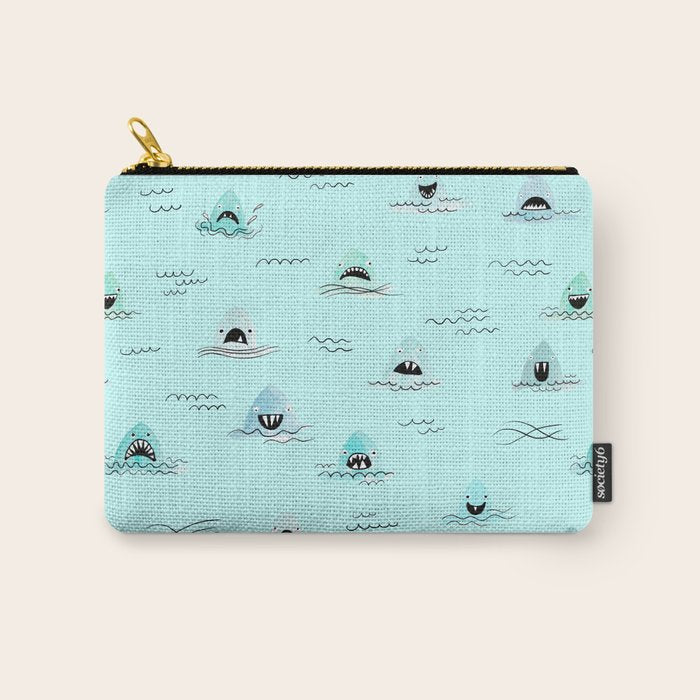 Sharkhead - Shark Pattern Carry All Pouch Gallery Image 1