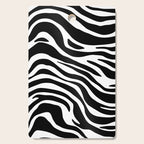 Black and white zebra stripe pattern Cutting Board Gallery Image 1