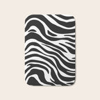 Black and white zebra stripe pattern Bath Mat Gallery Image 1