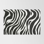 Black and white zebra stripe pattern Rug Gallery Image 2