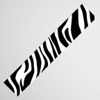 Black and white zebra stripe pattern Table Runner Gallery Image 3