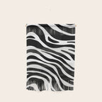 Black and white zebra stripe pattern Wall Hanging Gallery Image 1